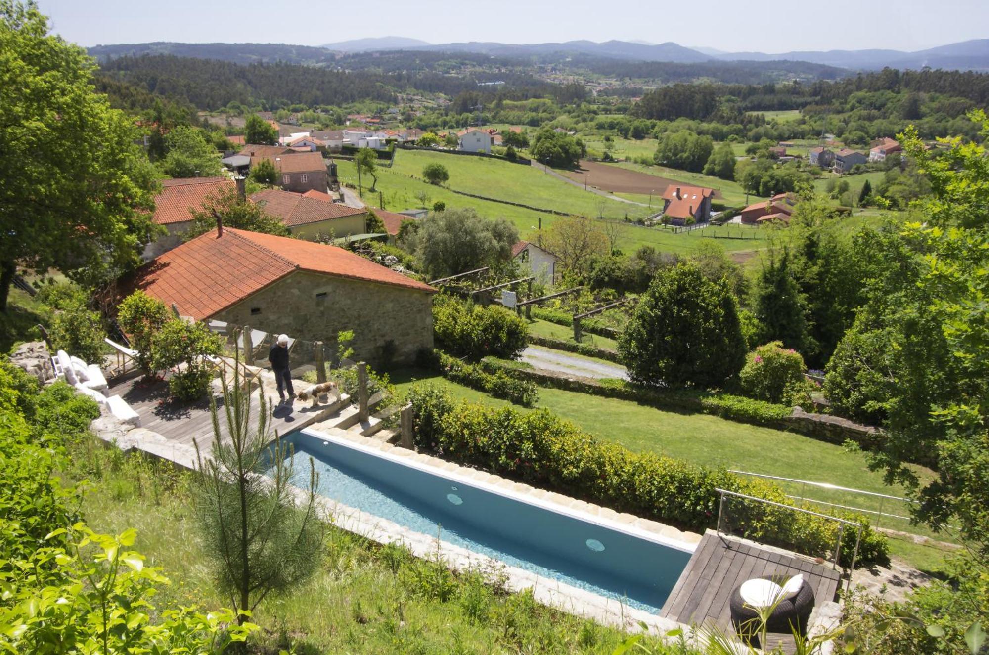 Casa Do Cebro Casa Con Piscina Y Jacuzzi Privados Villa Santiago de Compostela Exterior photo