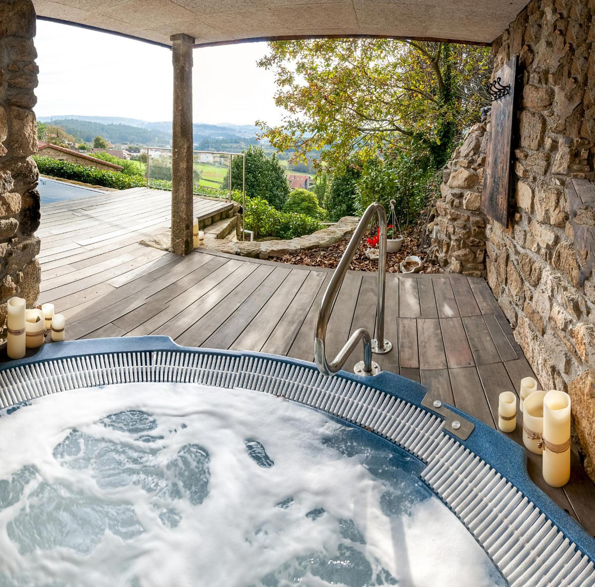 Casa Do Cebro Casa Con Piscina Y Jacuzzi Privados Villa Santiago de Compostela Exterior photo
